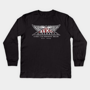 Vintage Avro Logo Kids Long Sleeve T-Shirt